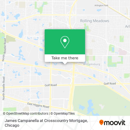 James Campanella at Crosscountry Mortgage map