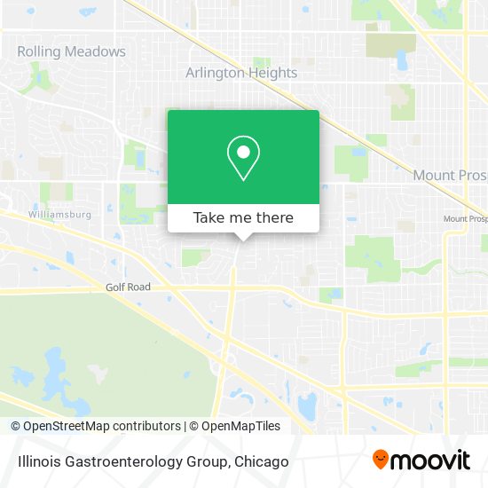 Illinois Gastroenterology Group map