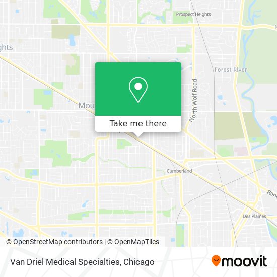 Mapa de Van Driel Medical Specialties