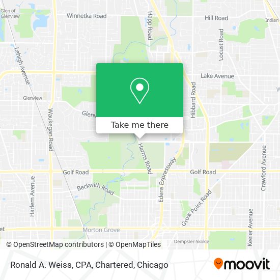 Ronald A. Weiss, CPA, Chartered map