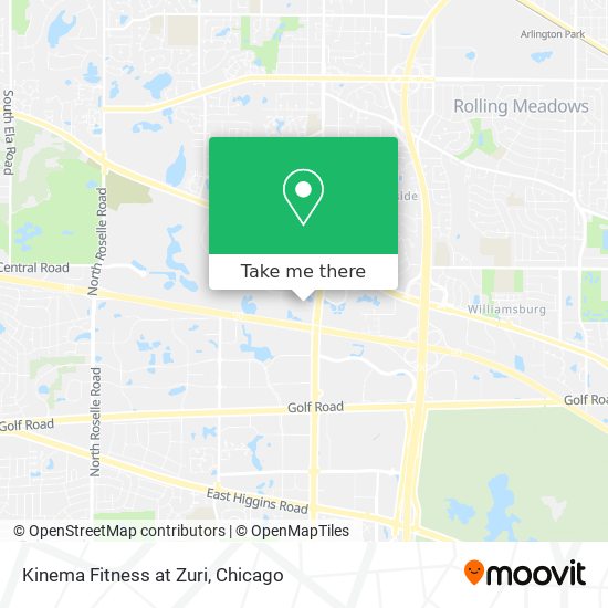 Kinema Fitness at Zuri map