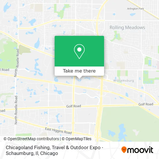 Chicagoland Fishing, Travel & Outdoor Expo - Schaumburg, Il map