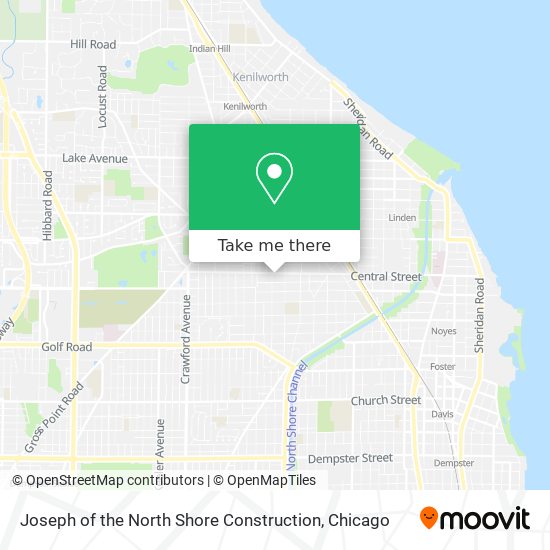 Joseph of the North Shore Construction map