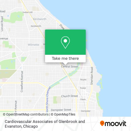 Mapa de Cardiovascular Associates of Glenbrook and Evanston