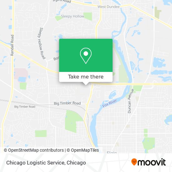 Mapa de Chicago Logistic Service