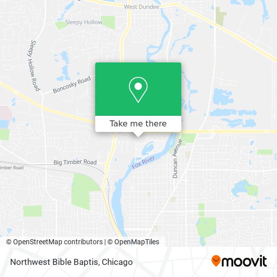 Northwest Bible Baptis map