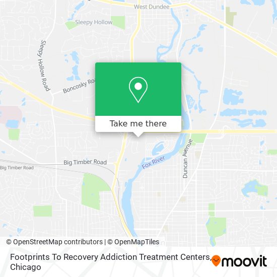 Mapa de Footprints To Recovery Addiction Treatment Centers