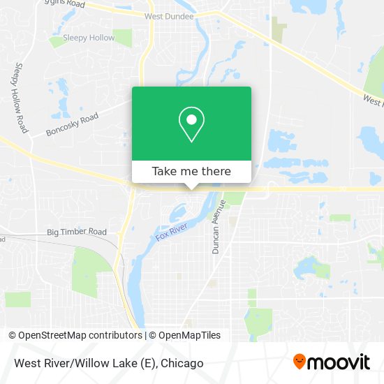 Mapa de West River/Willow Lake (E)