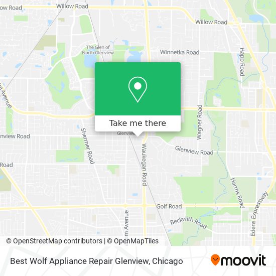 Best Wolf Appliance Repair Glenview map