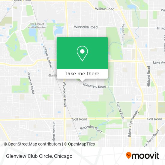 Mapa de Glenview Club Circle