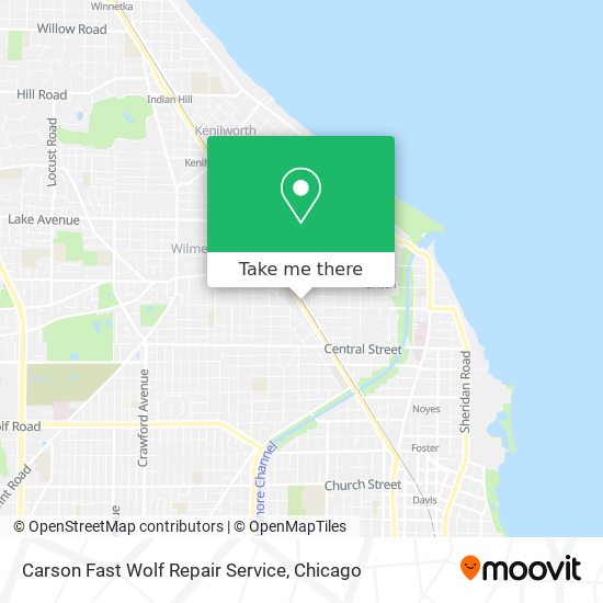 Mapa de Carson Fast Wolf Repair Service