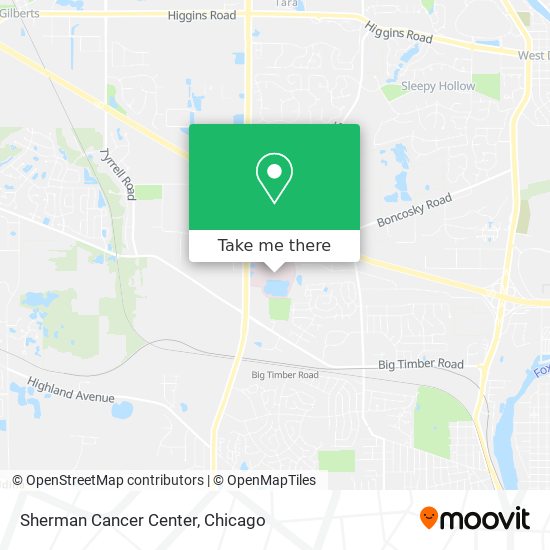 Mapa de Sherman Cancer Center