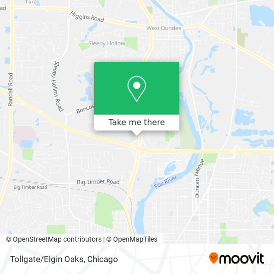 Mapa de Tollgate/Elgin Oaks