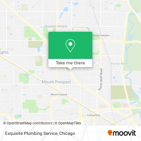 Exquisite Plumbing Service map