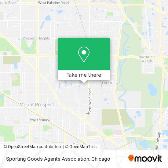 Sporting Goods Agents Association map