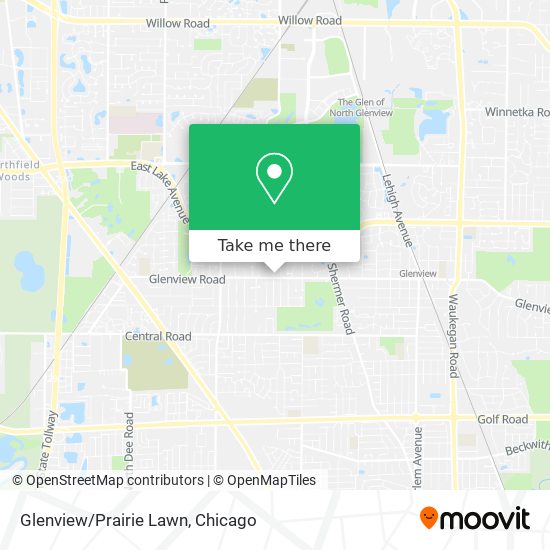 Glenview/Prairie Lawn map