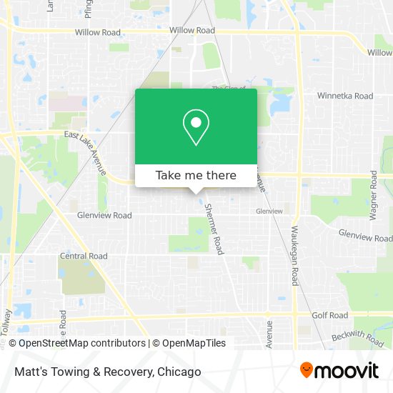 Matt's Towing & Recovery map