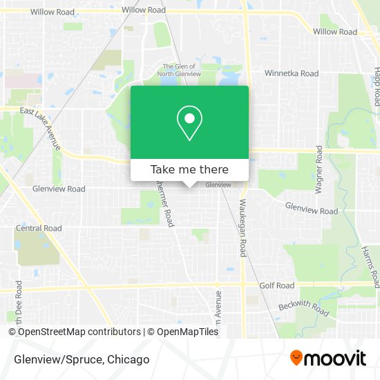 Glenview/Spruce map