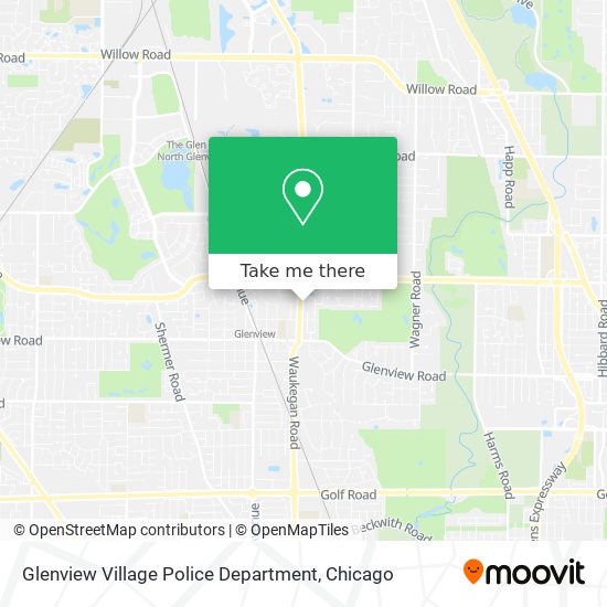 Glenview Village Police Department map