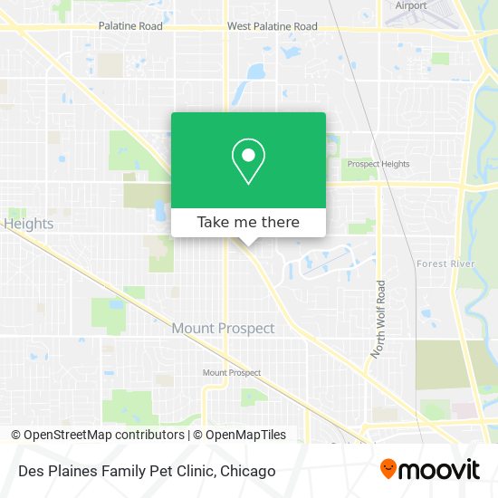 Des Plaines Family Pet Clinic map