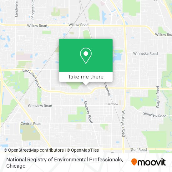 National Registry of Environmental Professionals map