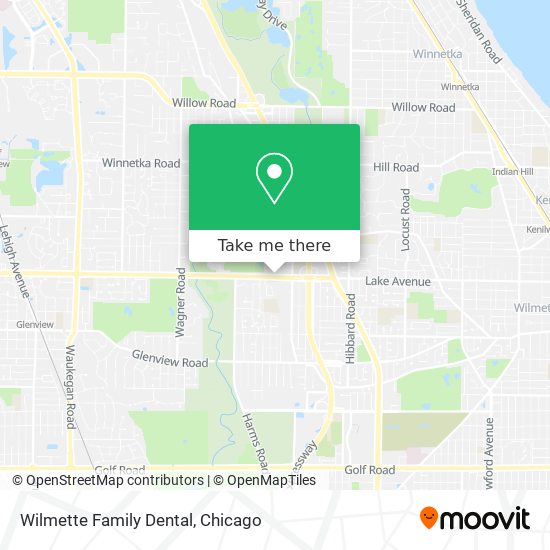 Mapa de Wilmette Family Dental