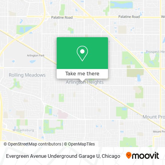 Evergreen Avenue Underground Garage U map