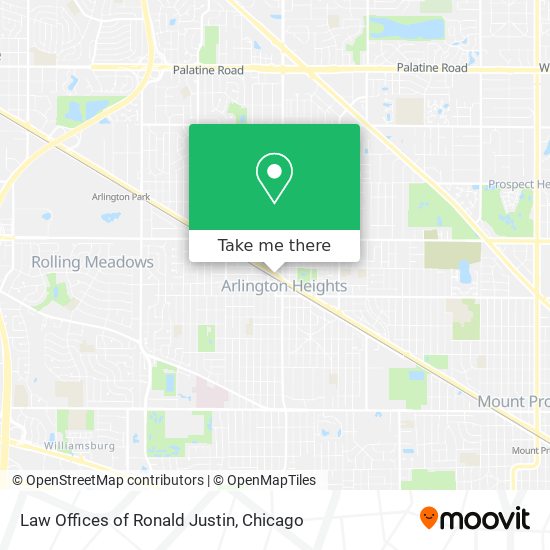 Law Offices of Ronald Justin map