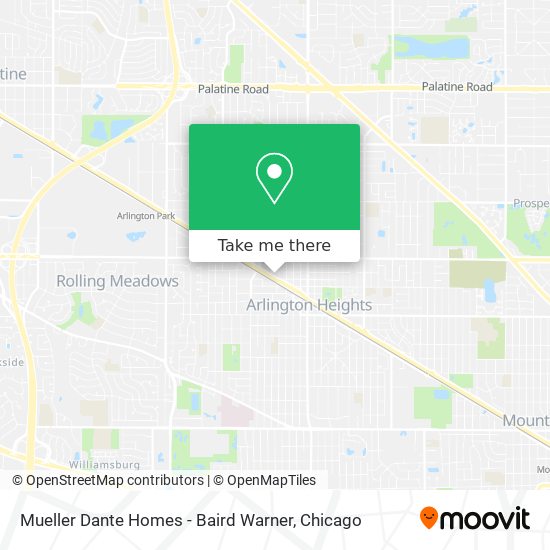 Mueller Dante Homes - Baird Warner map