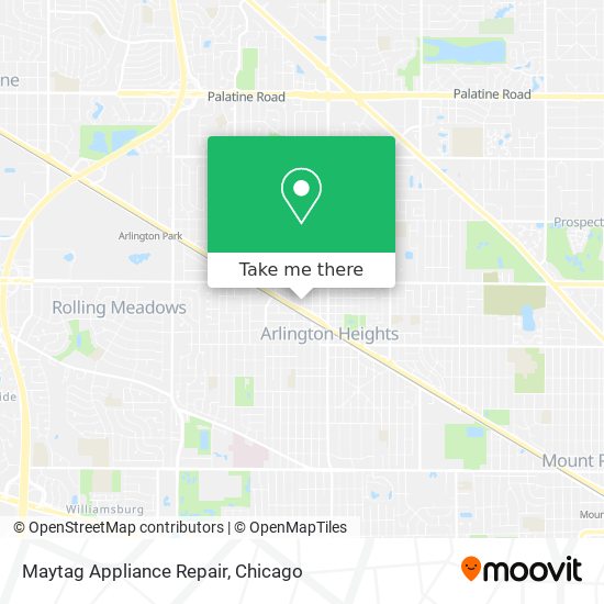 Maytag Appliance Repair map