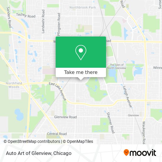 Auto Art of Glenview map