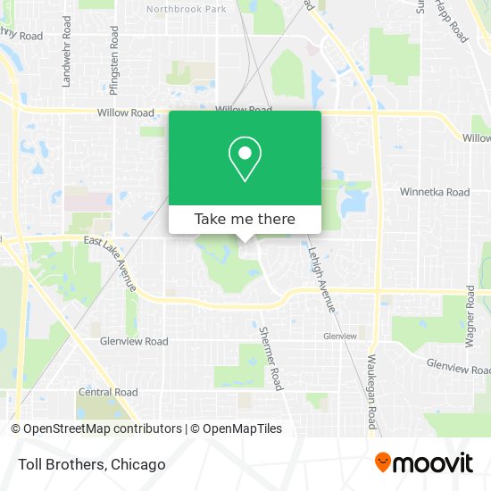 Toll Brothers map