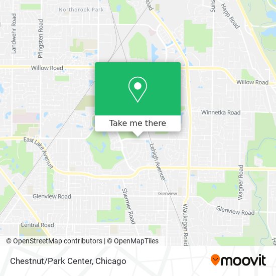 Chestnut/Park Center map
