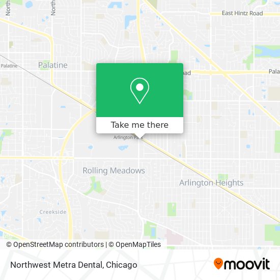 Northwest Metra Dental map