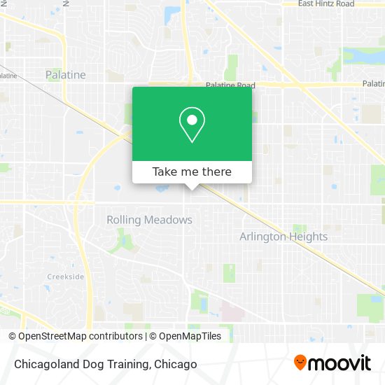 Chicagoland Dog Training map