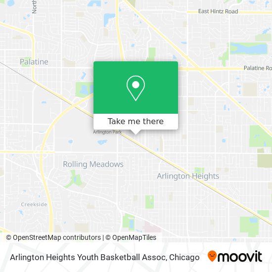 Arlington Heights Youth Basketball Assoc map