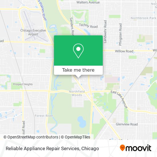 Reliable Appliance Repair Services map