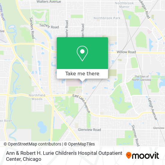 Ann & Robert H. Lurie Children's Hospital Outpatient Center map