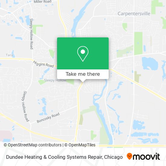 Mapa de Dundee Heating & Cooling Systems Repair