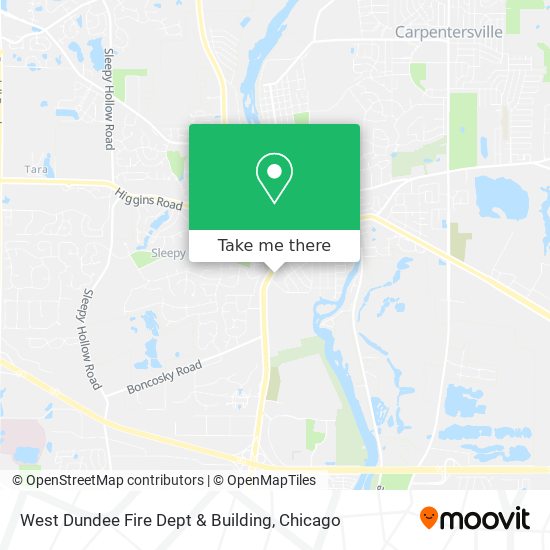 West Dundee Fire Dept & Building map