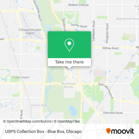 USPS Collection Box - Blue Box map