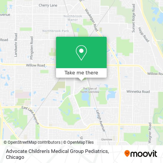 Mapa de Advocate Children's Medical Group Pediatrics