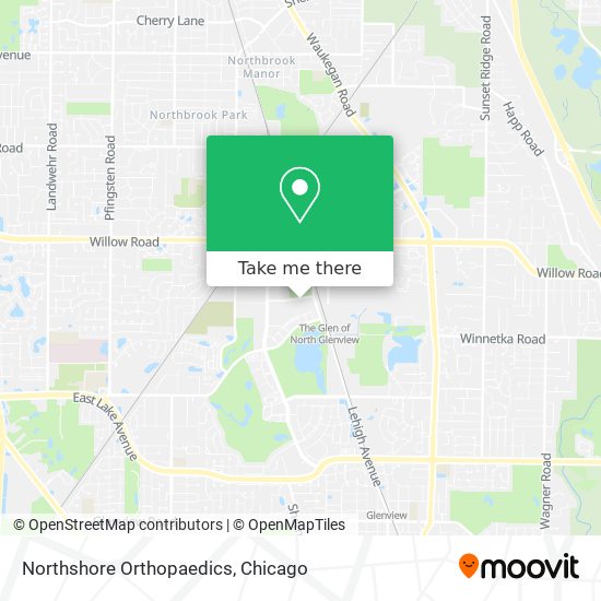 Northshore Orthopaedics map