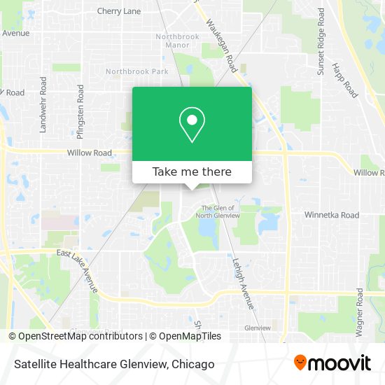 Mapa de Satellite Healthcare Glenview