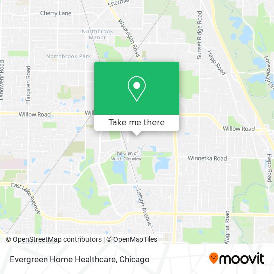 Evergreen Home Healthcare map