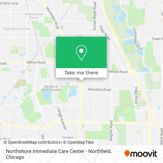 Northshore Immediate Care Center - Northfield map