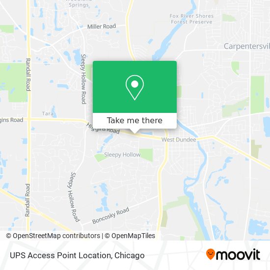 Mapa de UPS Access Point Location