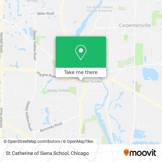 St Catherine of Siena School map