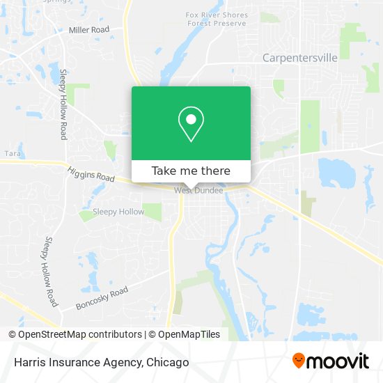 Mapa de Harris Insurance Agency