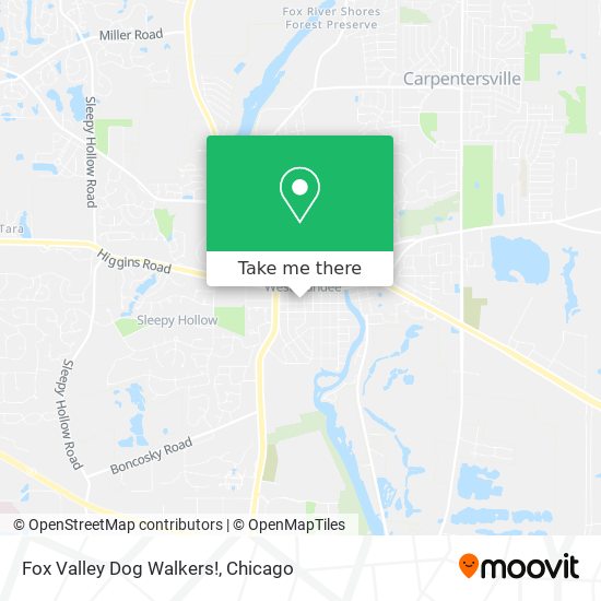 Mapa de Fox Valley Dog Walkers!